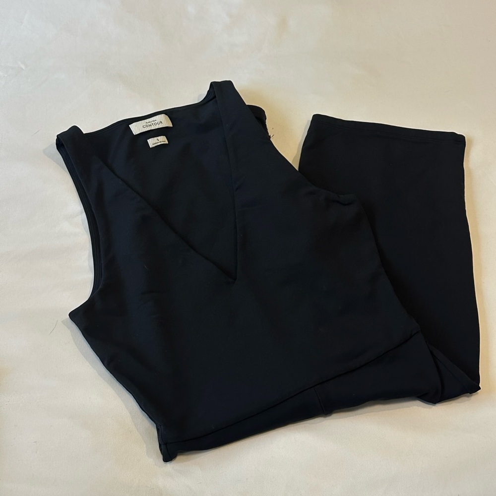 Babaton Contour V-Neck Black Jumpsuit